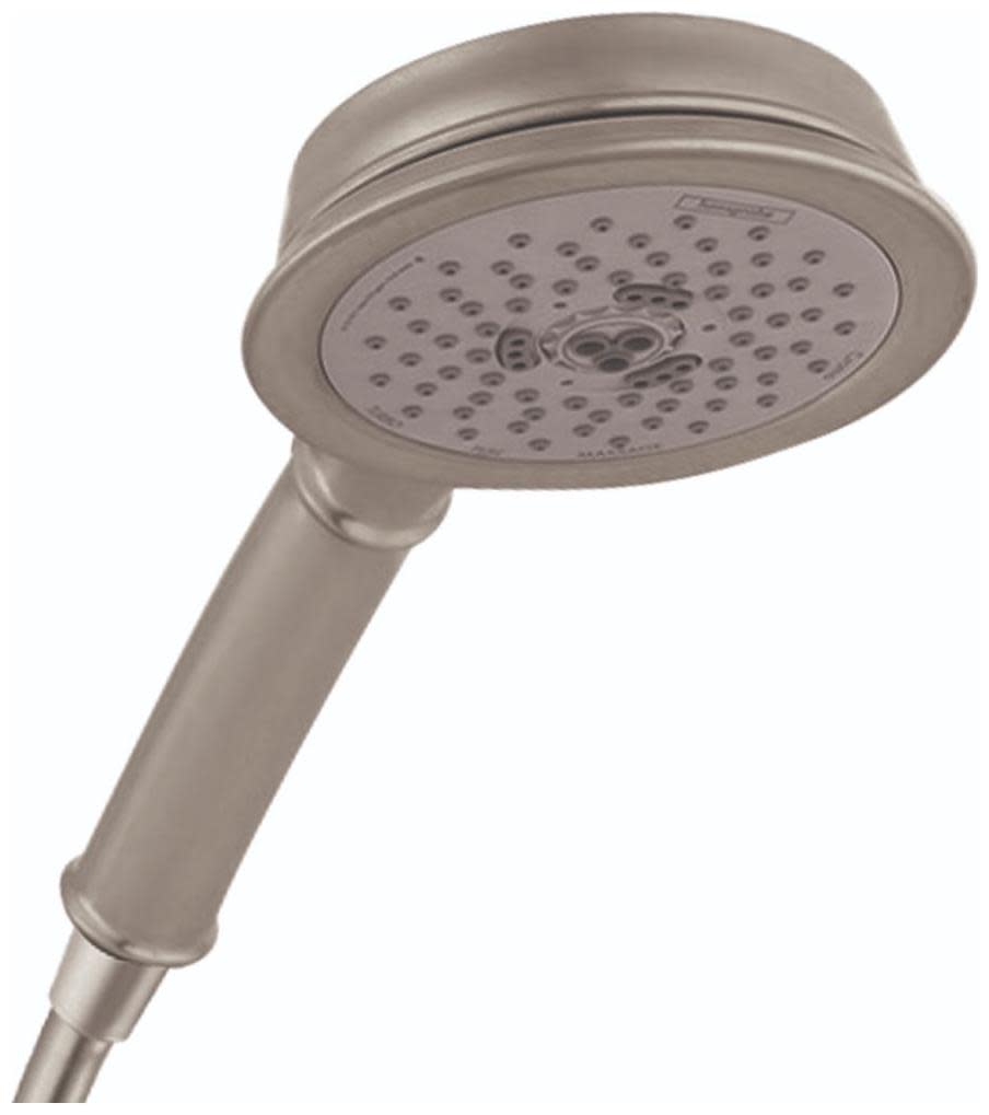 Hansgrohe 04072 Croma 100 Classic 2.5 GPM Multi-Function Handshower with Quick Clean Technology Brushed Nickel Showers Hand Showers Multi Function
