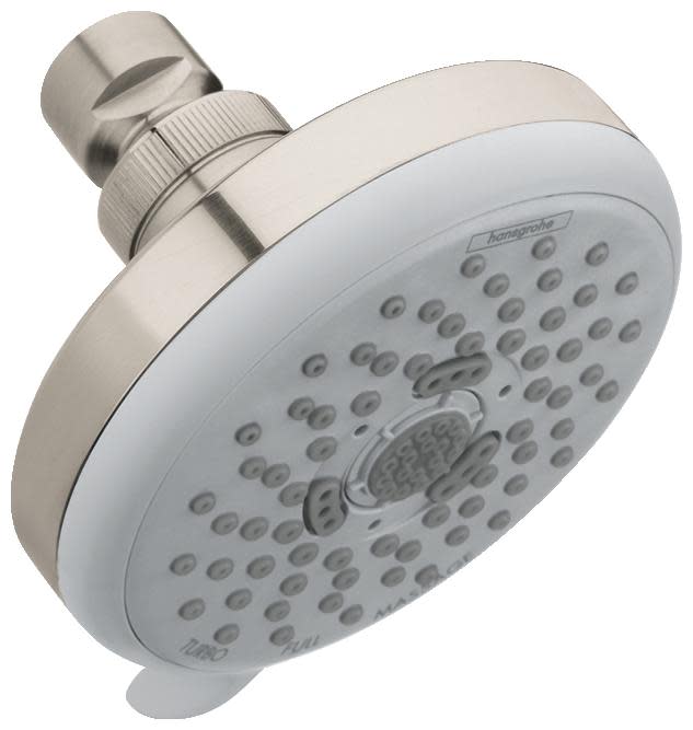 Hansgrohe 04733 Croma 100 1.8 (GPM) Multi-Function Shower Head - Limited Lifetime Warranty Brushed Nickel Showers Shower Heads Multi Function