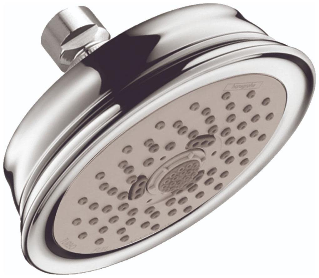 Hansgrohe 04751 Croma 100 Classic 1.8 GPM Multi Function Shower Head with QuickClean Technology Chrome Showers Shower Heads Multi Function