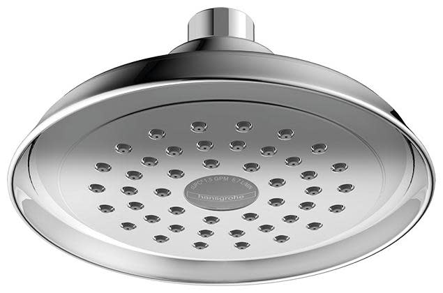 Hansgrohe 04781 Joleena 1.5 GPM Single Function Rain Shower Head Chrome Showers Shower Heads Single Function