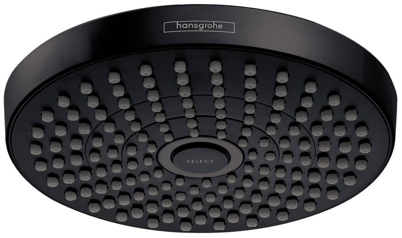 Hansgrohe 04825 Croma Select S 2.5 GPM Multi Function Shower Head Matte Black Showers Shower Heads Multi Function