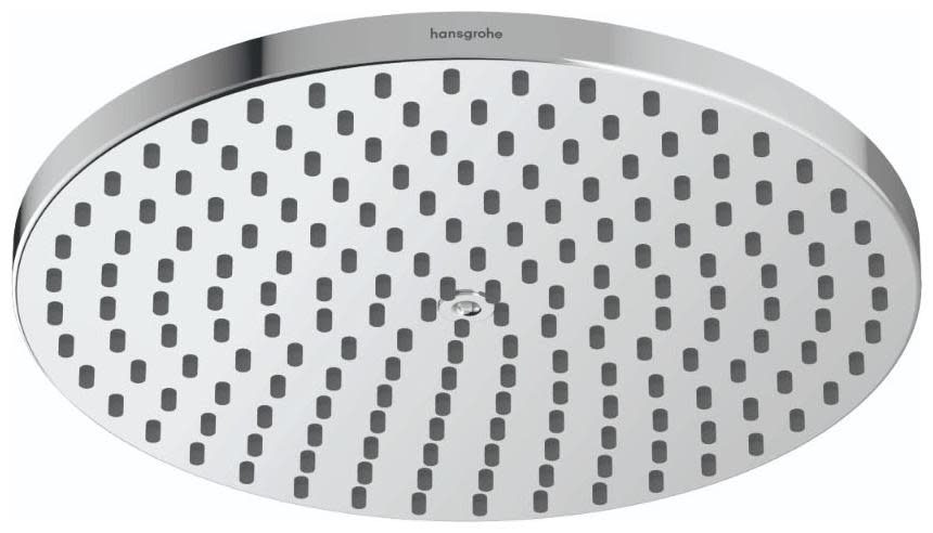Hansgrohe 04927 Raindance S 1.75 GPM Single Function Rain Shower Head with AirPower and QuickClean Technologies Chrome Showers Shower Heads Single