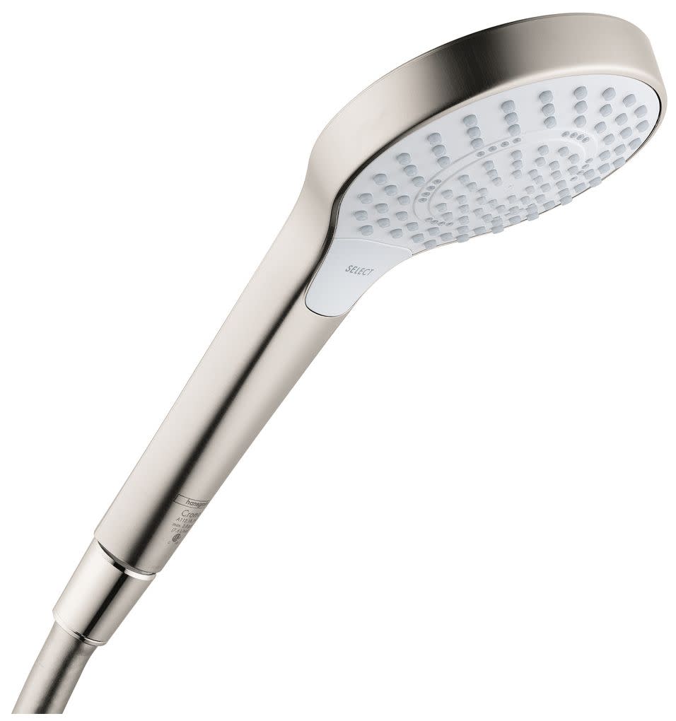 Hansgrohe 04947 Croma Select S 2.5 GPM Multi Function Hand Shower with Select and QuickClean Technologies Brushed Nickel Showers Hand Showers Multi