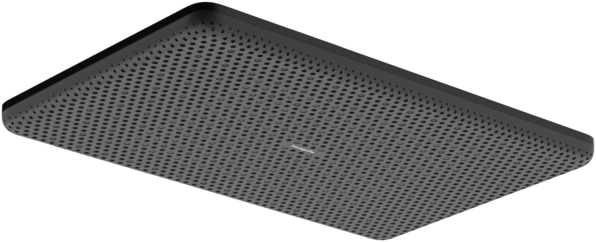 Hansgrohe 24531 Raindance Alive Q 2.5 GPM Single Function Shower Head Matte Black Showers Shower Heads Single Function