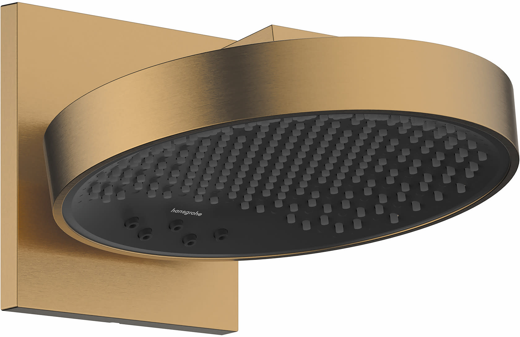 Hansgrohe 26235 Rainfinity 1.75 GPM Multi Function Rain Shower Head Brushed Bronze Showers Shower Heads Multi Function