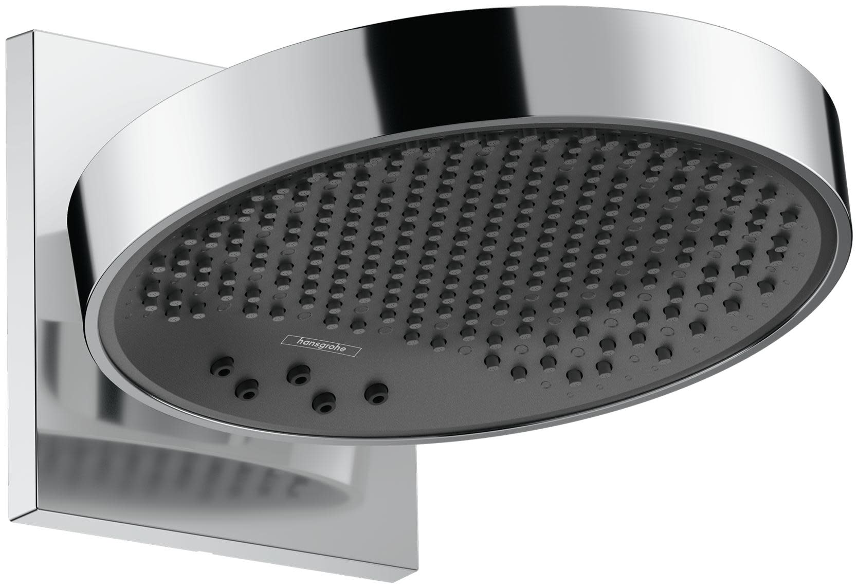 Hansgrohe 26235 Rainfinity 1.75 GPM Multi Function Rain Shower Head Brushed Nickel Showers Shower Heads Multi Function