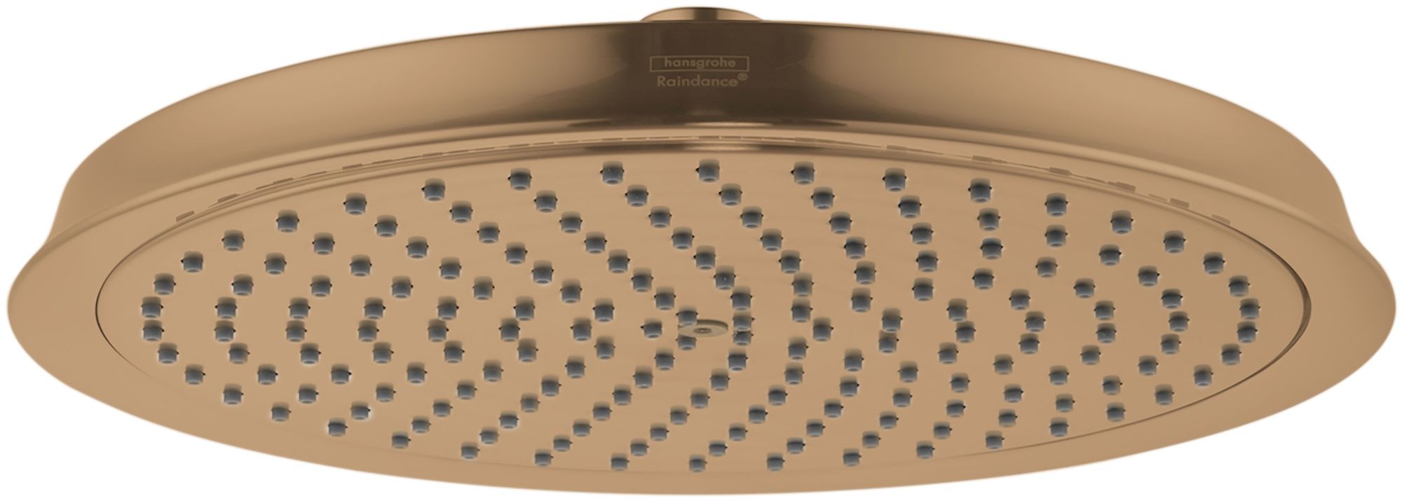 Hansgrohe 26920 Raindance Classic 1.75 GPM Single Function Rain Shower Head with QuickClean Technology Brushed Bronze Showers Shower Heads Single