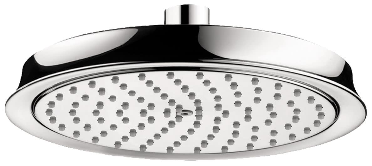 Hansgrohe 26924 Raindance Classic 1.75 GPM Single Function Rain Shower Head with QuickClean Technology Chrome Showers Shower Heads Single Function