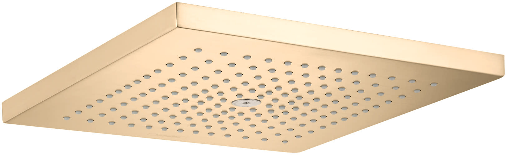 Hansgrohe 26926 Raindance E 2.5 GPM Single Function Rain Shower Head Brushed Gold Optic Showers Shower Heads Single Function