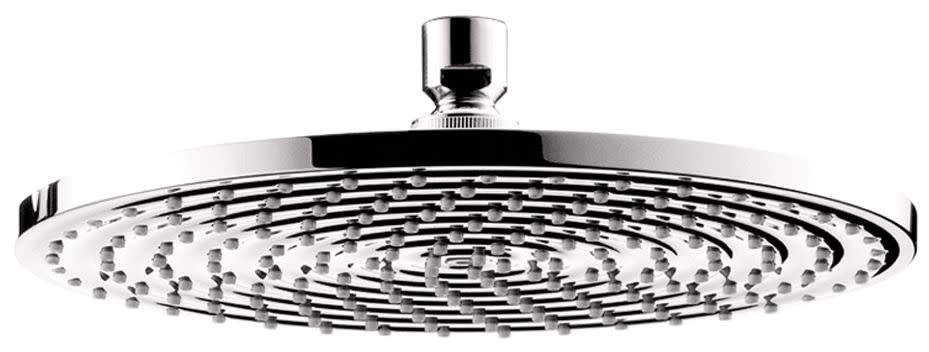 Hansgrohe 26927 Raindance S 1.75 GPM Single Function Rain Shower Head with QuickClean Technology Chrome Showers Shower Heads Single Function