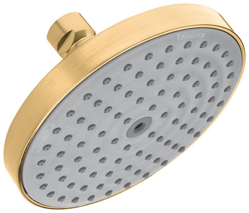 Hansgrohe 27486 Raindance S Rain 2.5 GPM Shower Head Brushed Bronze Showers Shower Heads Single Function