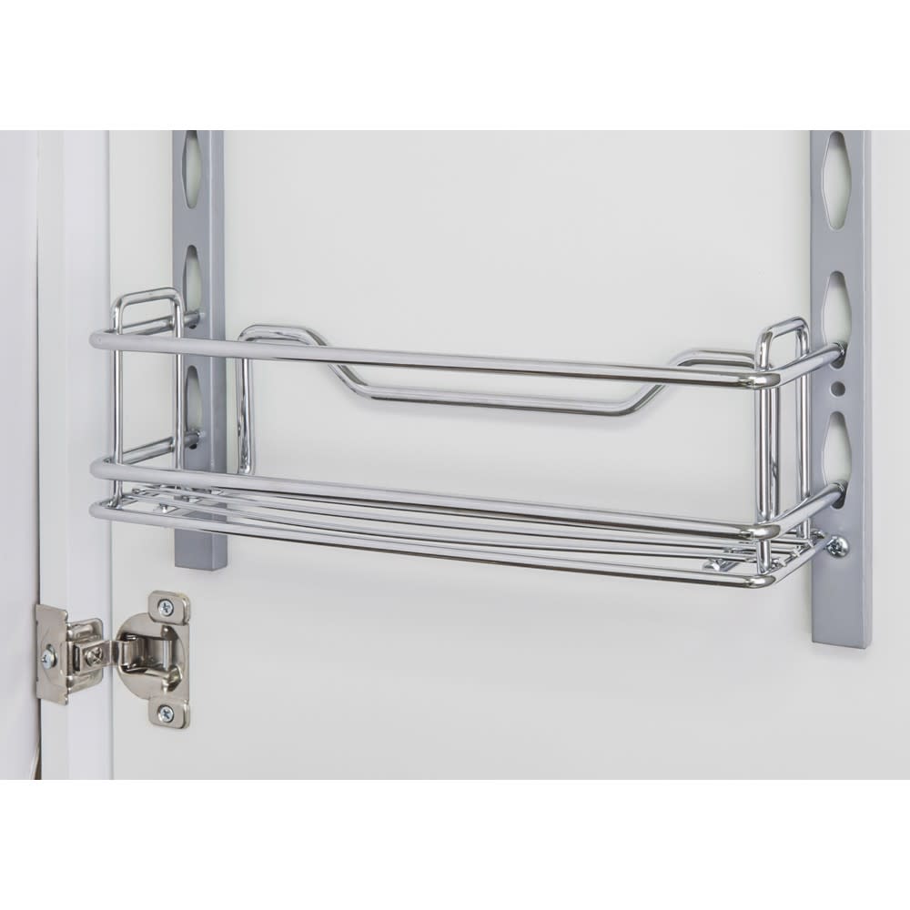 Hardware Resources DMT3-R 3 Inch Deep Spice Rack Tray for Hardware Resources Door Mounted Spice Rack Systems Chrome Storage and Organization Cabinet