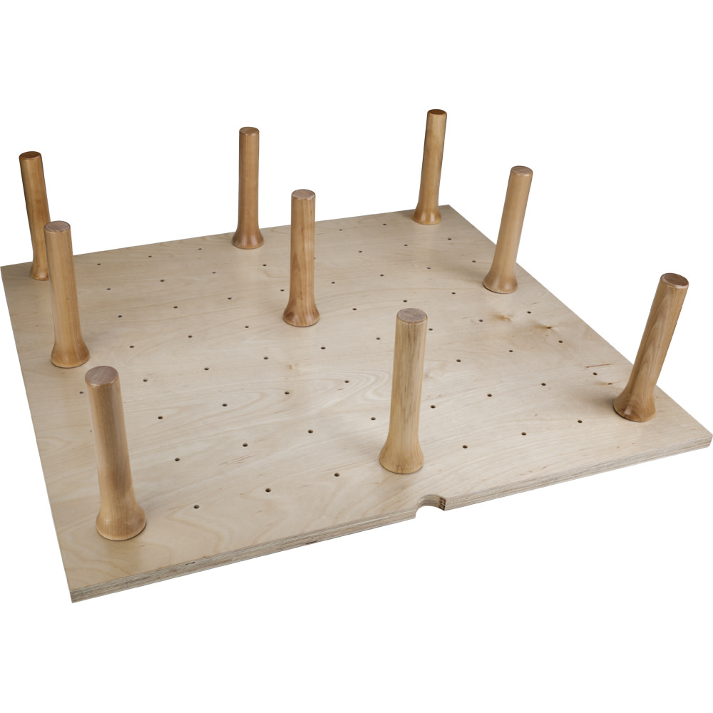 Hardware Resources PEG-9 Small Drawer Peg Organization System with 9 Push-In Pegs Hard Maple Storage and Organization Cabinet and Kitchen Organizers