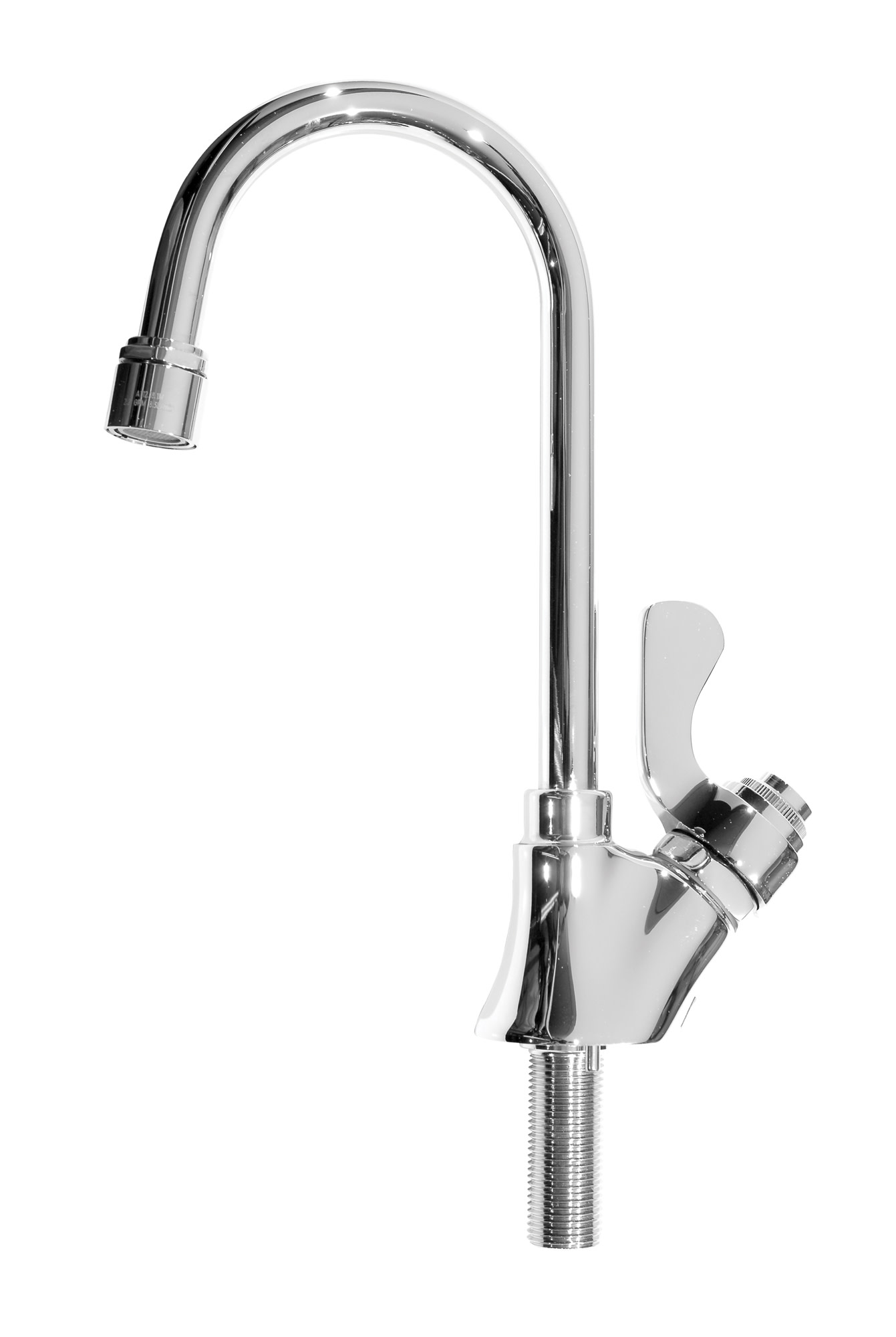 Photos - Tap Haws 5452LF 0.5 GPM Deck Mounted Goose-Neck Utility Faucet with Self-Closing Lever Handle Polished Chrome Faucet Utility Sin