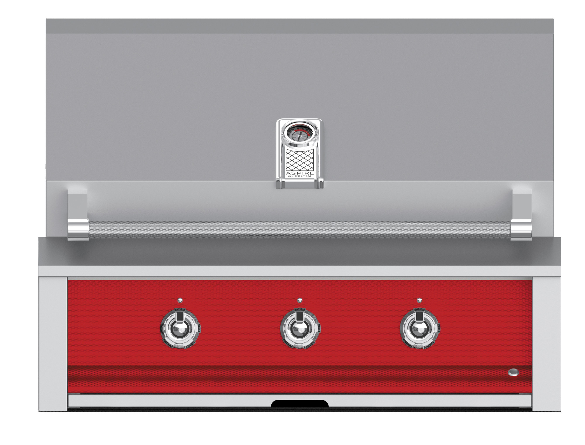 Hestan EAB36NGRD EAB Aspire Series 36 inch Built-In Grill with 647 sq. in. Cooking Area, 69000 Total BTU, Simple Touch-on Function, Patented Monogrammed Temperature Gauge, LED Front Control Panel Lighting (Matador Red, Natural Gas)