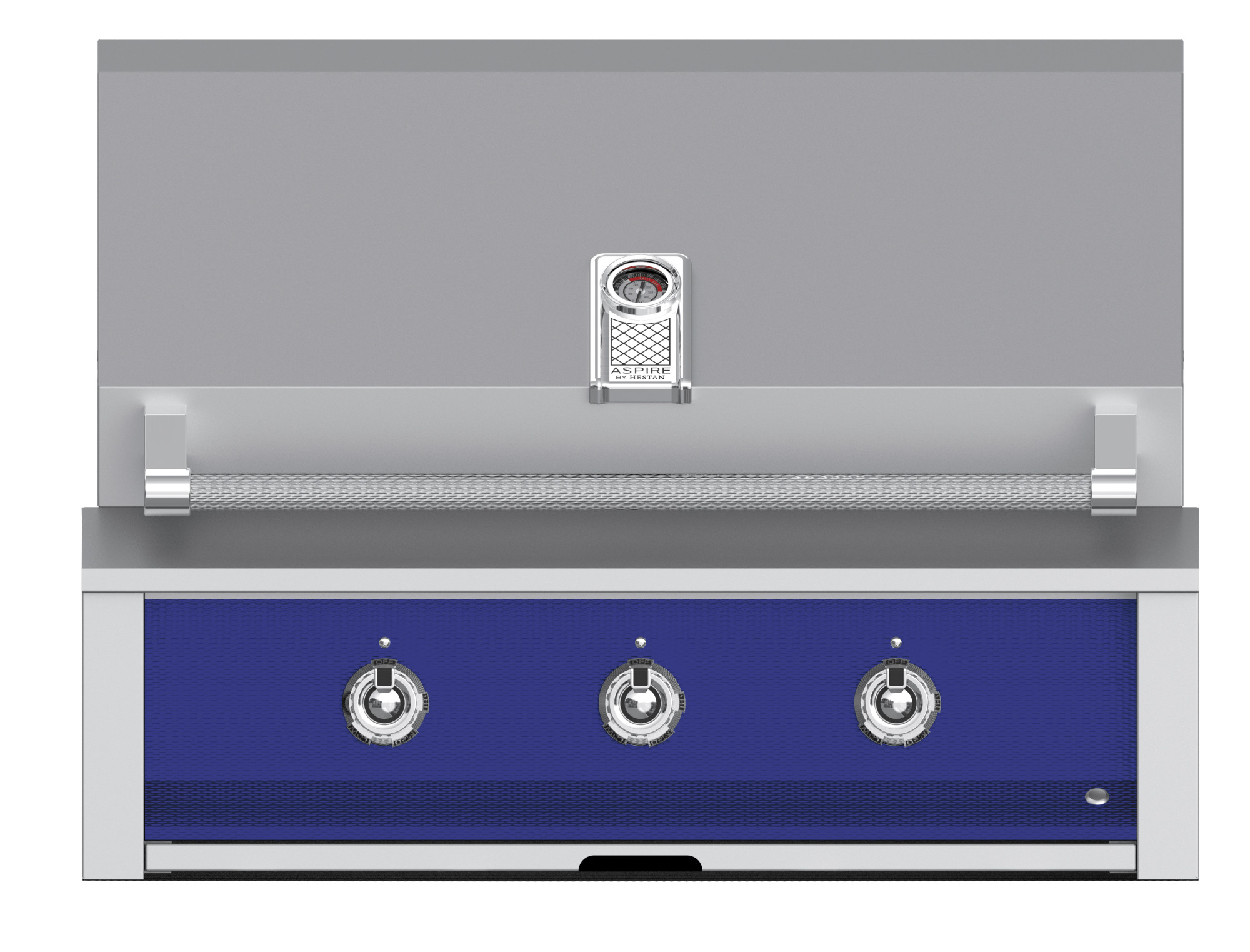Hestan EMB36LPBU EMB Aspire Series 36 inch Built-In Grill with 2 Stainless Steel Burners, 1 Sear Burner 647 sq. in. Cooking Area, 69000 Total BTU (Prince Blue, Liquid Propane)