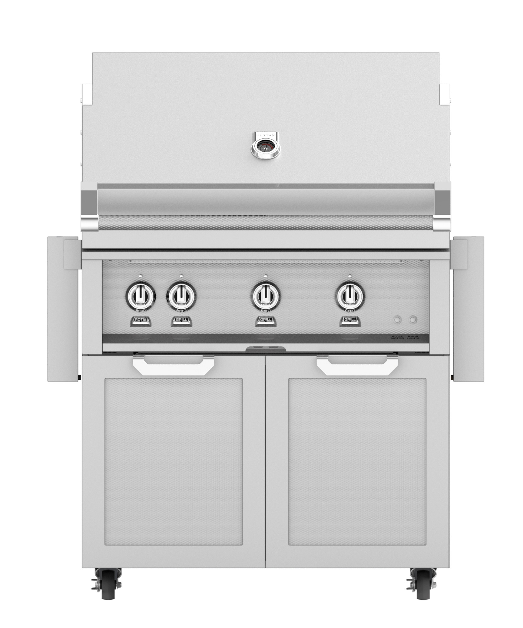 Photos - BBQ Accessory Hestan GCD36 36 Inch Wide Double Door Grill Cart from the Outdoor Series Stainless Steel Outdoor Cooking Accessories