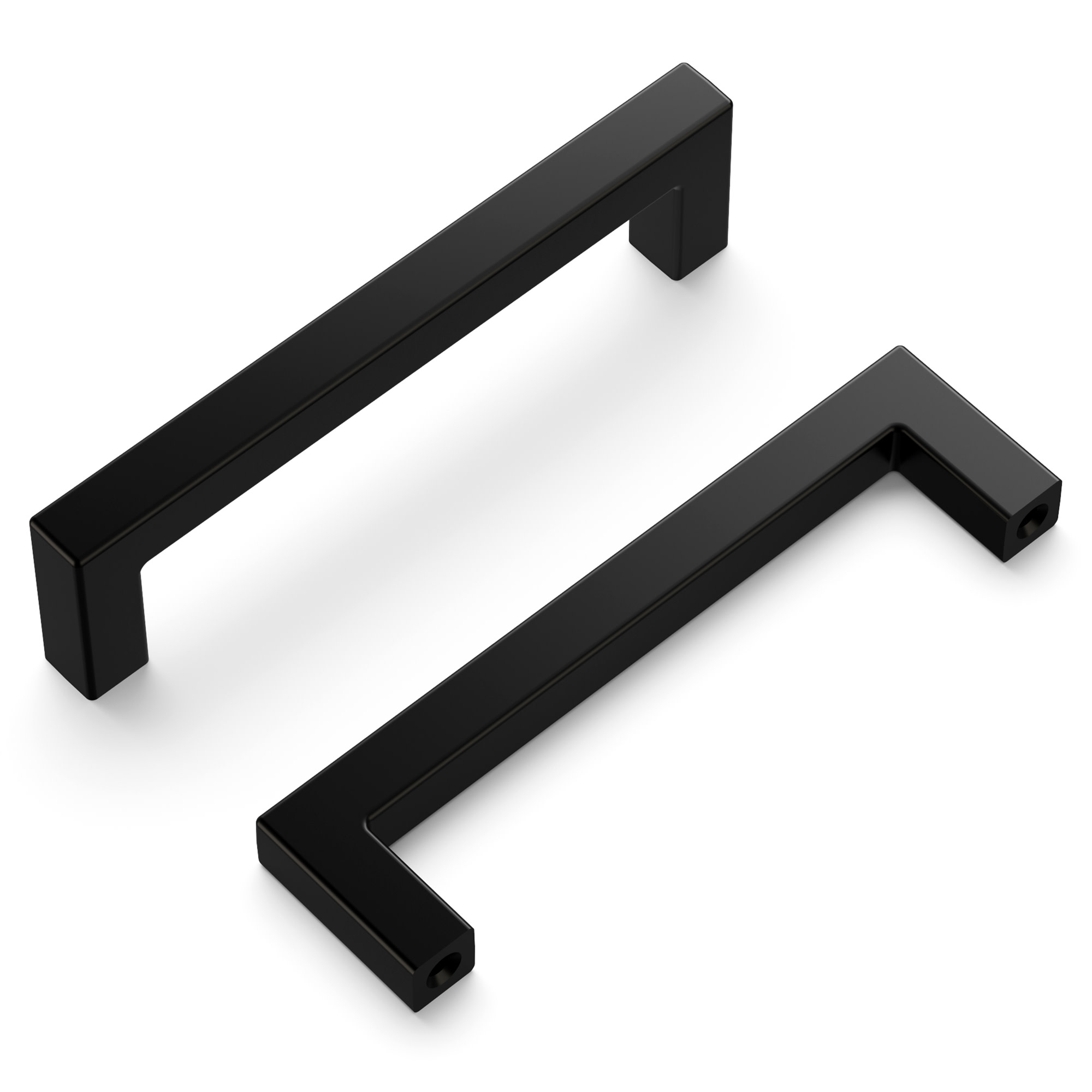 Photos - Furniture Hardware Hickory Hardware HH075327-10B Skylight - Pack of (10) - 3-3/4 Inch  Center to Center Squared Cabinet Handles / Drawer(96 mm)