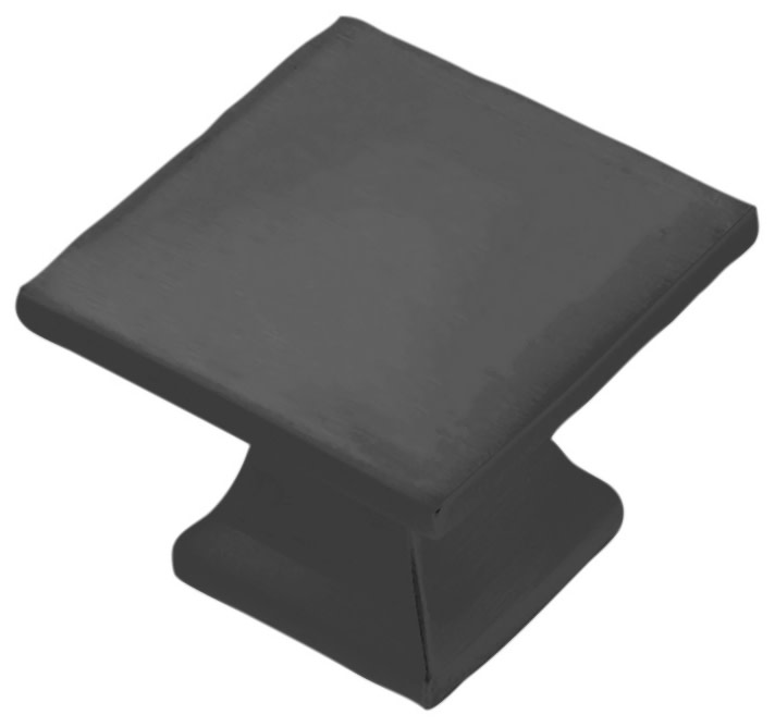 Photos - Furniture Hardware Hardware Hickory  P3028 Studio 1-1/4 Inch Square Cabinet Knob Matte Black Cabinet  Knobs Square P3028-MB 