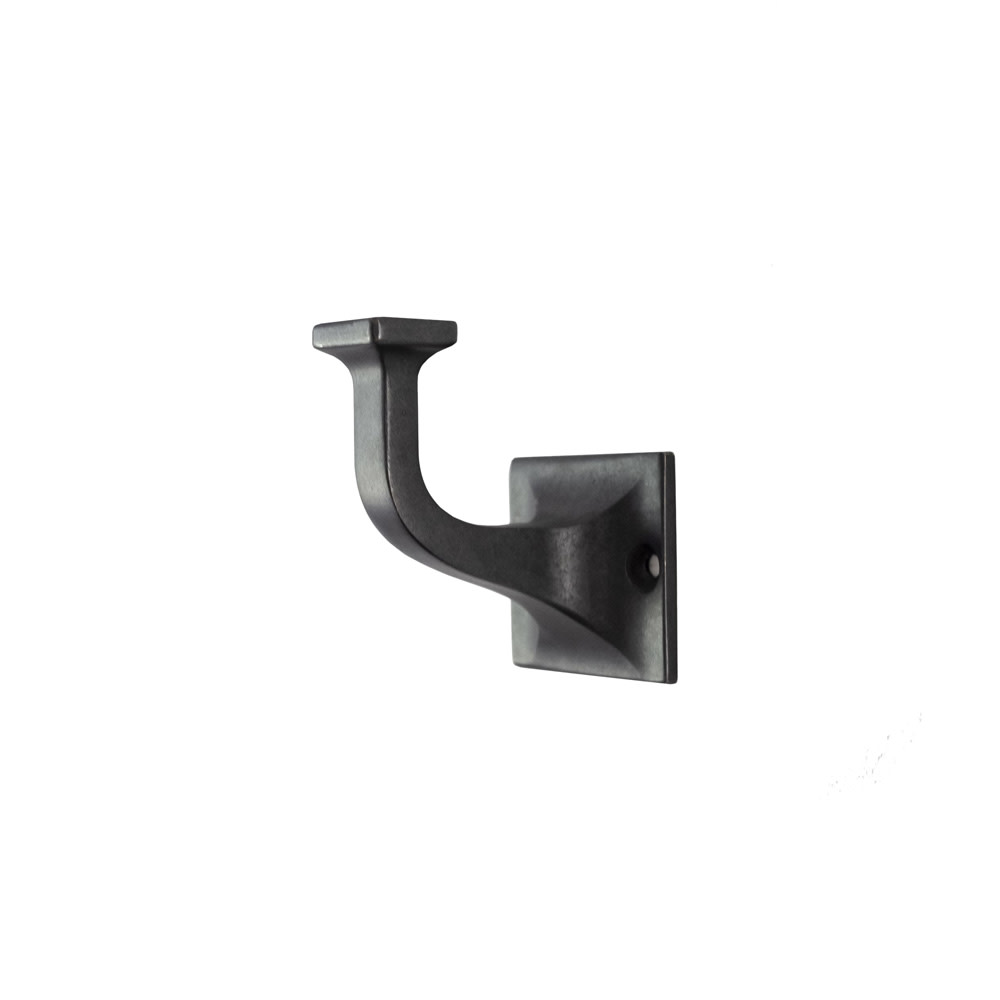 Hickory Hardware S077190 Forge 2" Wide Farmhouse Country Single Robe / Towel / Decorative Wall Hook Black Iron Bathroom Hardware and Accessories