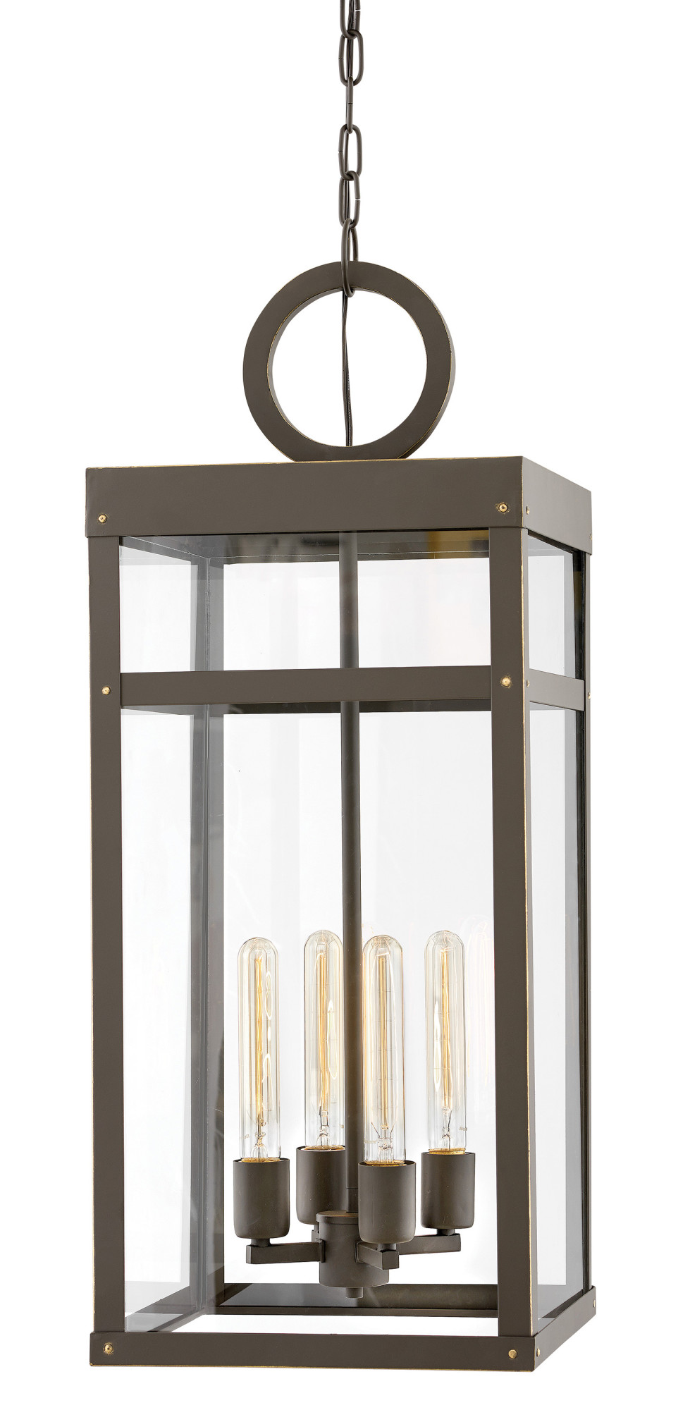 Photos - Floodlight / Street Light Hinkley Lighting 2808 Porter 4 Light 12" Wide Lisa McDennon Outdoor Pendant Oil Rubbed Bronze Outdoor Lighting Pendants 2808 