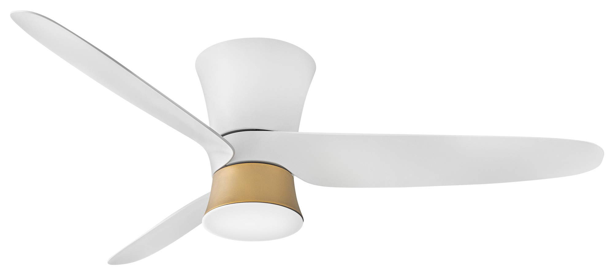 Photos - Fan Hinkley Lighting 905452F-LDD Neo 52" 3 Blade Indoor / Outdoor Smart LED Flush Mount Ceiling with HIRO Control Matte Whit