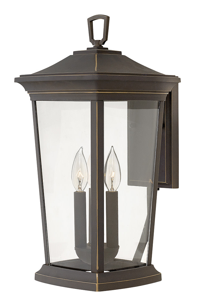 Photos - Floodlight / Street Light Hinkley Lighting 2365-LL Bromley 3 Light 19" Tall Outdoor Wall Sconce with LED Bulbs Included Oil Rubbed Bronze Outdoor Ligh 