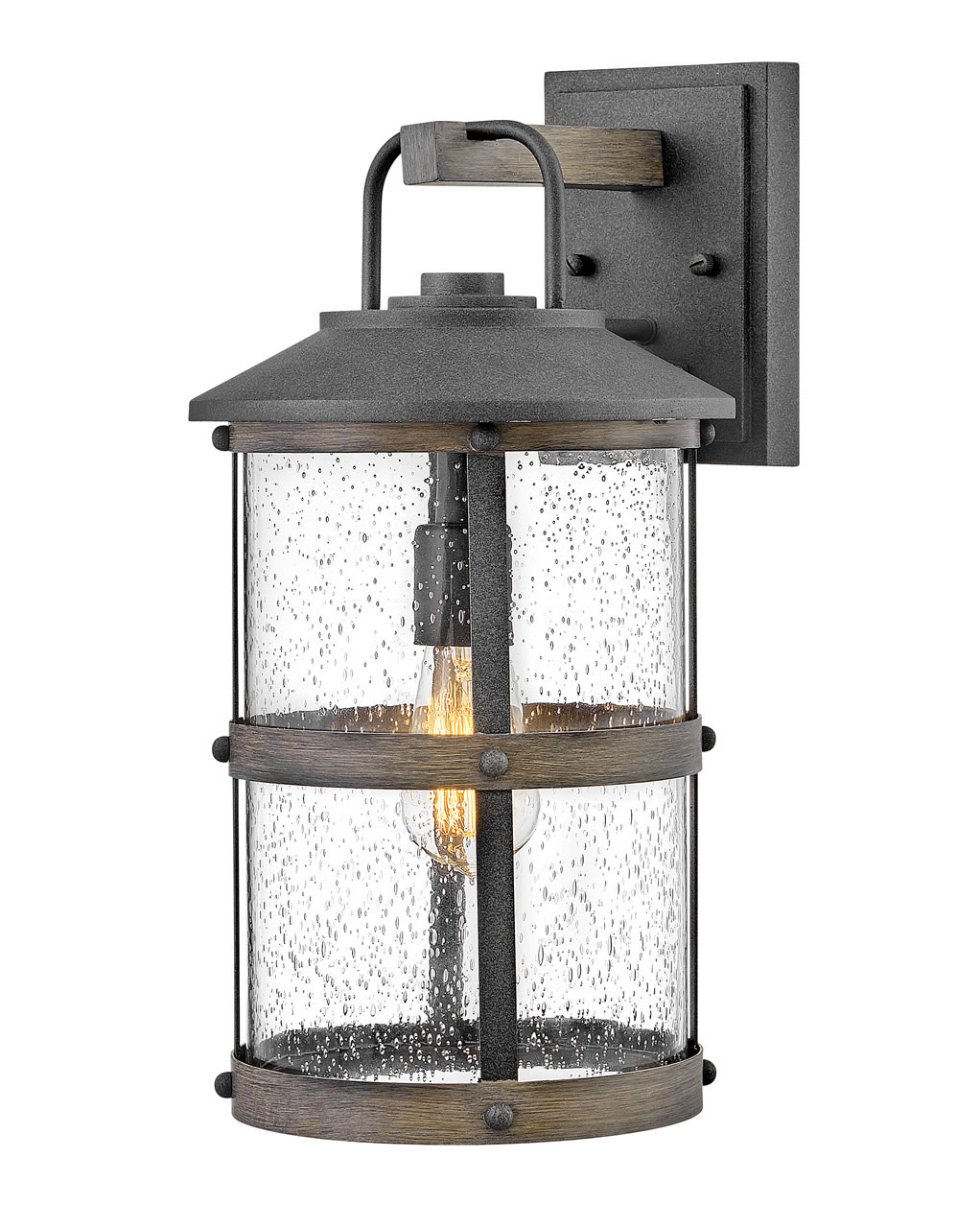 Photos - Floodlight / Street Light Hinkley Lighting 2684-LL Lakehouse 17.25" Tall Open Air Outdoor Wall Sconce with LED Bulb Included Aged Zinc Outdoor Lightin 