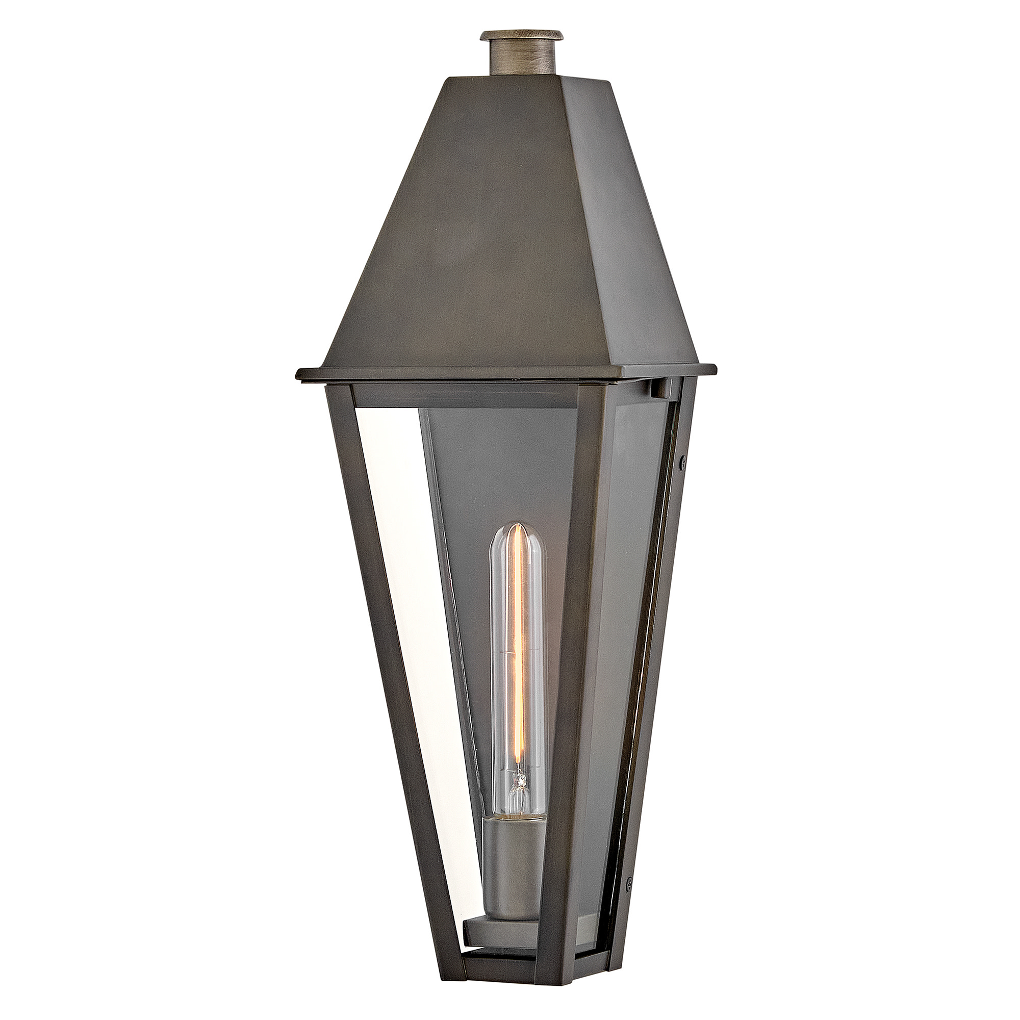 Photos - Floodlight / Street Light Hinkley Lighting 28866 Endsley 19" Tall Outdoor Wall Sconce Blackened Brass Outdoor Lighting Wall Sconces 28866BLB 