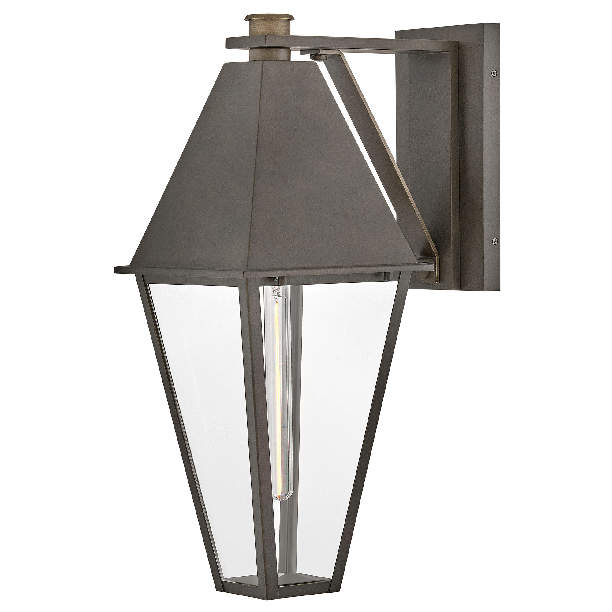 Photos - Floodlight / Street Light Hinkley Lighting 28869 Endsley 25" Tall Outdoor Wall Sconce Blackened Brass Outdoor Lighting Wall Sconces 28869BLB 