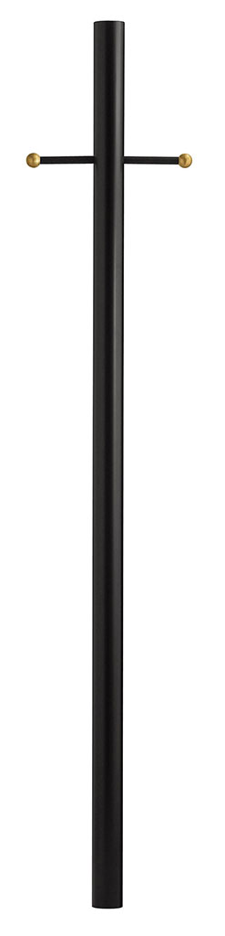 Photos - Floodlight / Street Light Hinkley Lighting 6661 7' Direct Burial Post with Ladder Rest Textured Black Lighting Accessories and Parts Outdoor Post Ligh 