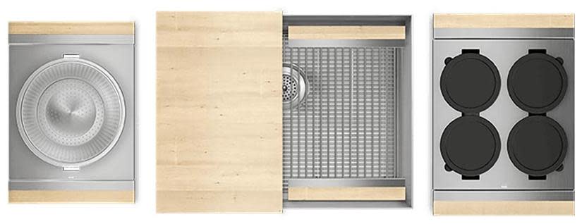Photos - Kitchen Sink Smart Home Refinements by Julien 005415  Station 25-1/2" x 19-5/8" Undermount Single Basin Stainless Steel  with 