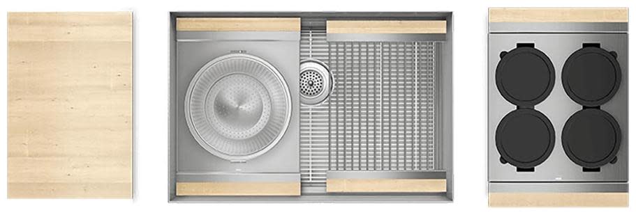 Photos - Kitchen Sink Smart Home Refinements by Julien 005416  Station 28-1/2" x 19-5/8" Undermount Single Basin Stainless Steel  with 