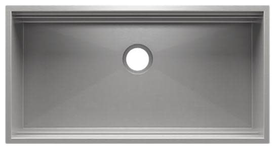 Photos - Kitchen Sink Smart Home Refinements by Julien 005501  Station 37-1/2" x 20-3/8" Undermount Single Basin Stainless Steel  Stain 