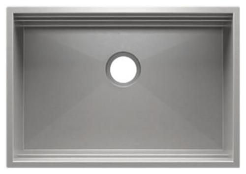 Photos - Kitchen Sink Smart Home Refinements by Julien 005505  Station 25-1/2" Undermount Single Basin Stainless Steel  Stainless Steel 