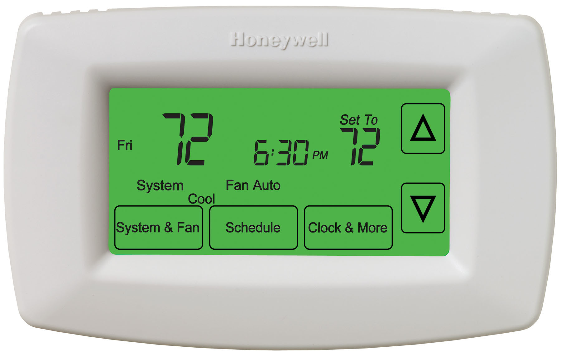 Honeywell Home TH7220U1035 7-Day Touchscreen Programmable Thermostat with Automatic/Manual Changeover Premier White Thermostat Programmable