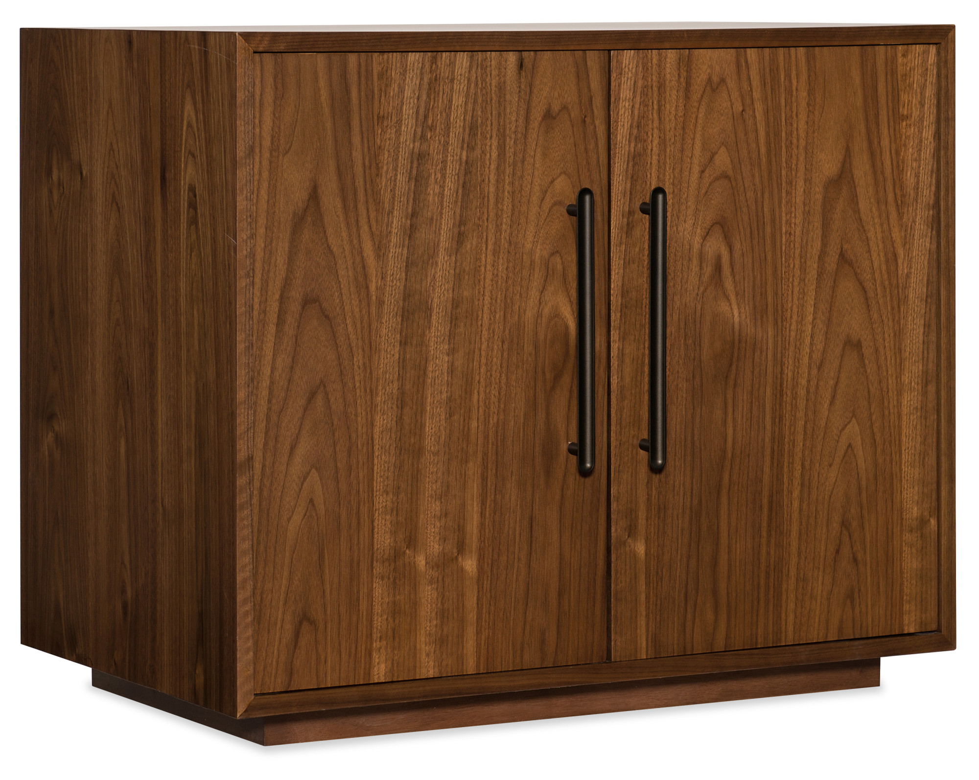 Photos - Wardrobe Wide Hooker Furniture 1650-10418 Elon 32"  Minimalist Craftsman 2 Door Office Cabinet Medium Walnut Indoor Furniture Storage 