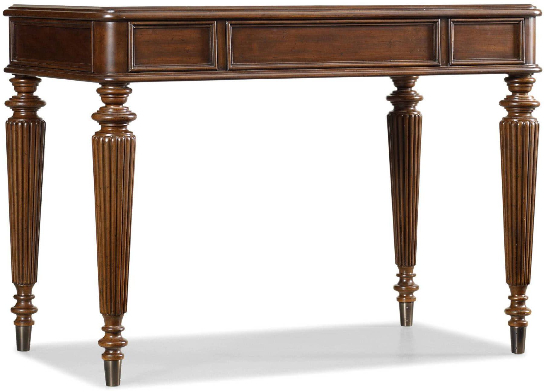 Photos - Office Desk Inch Hooker Furniture 5085-10442 42  Wide Hardwood Writing Desk Dark Wood Stain Indoor Furniture Desks Writing 
