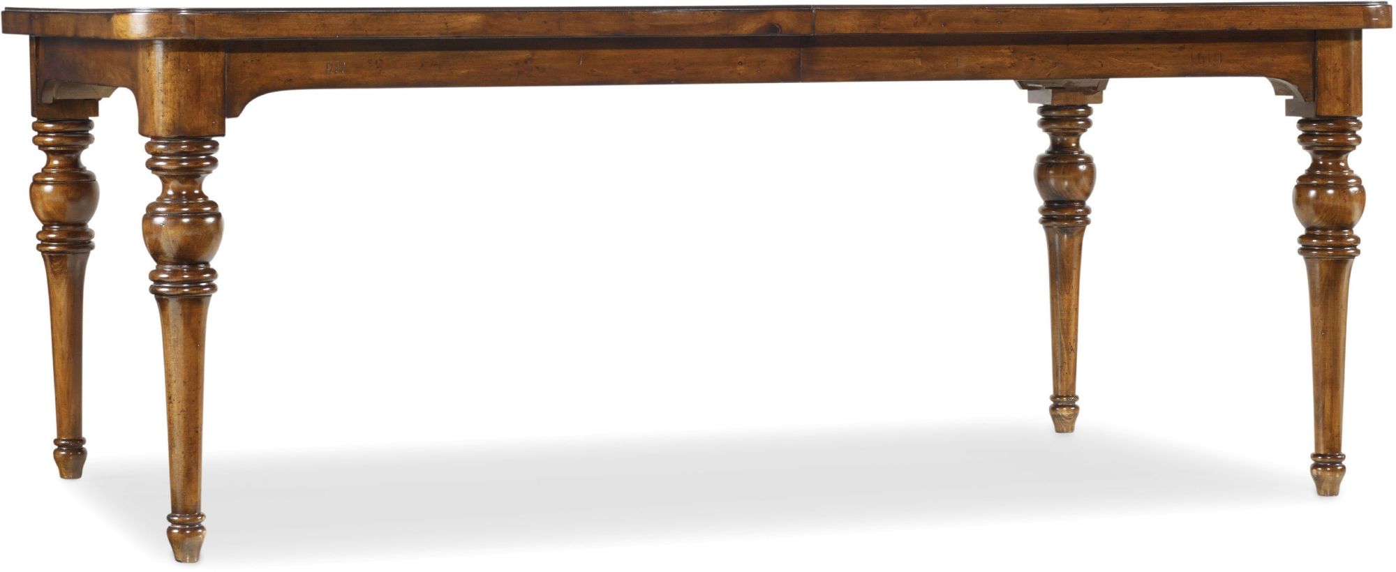 Photos - Dining Table Warm Hooker Furniture 5323-75200 Tynecastle 78" Long Traditional Leg  with (2) 18" Leaves  Chestnut Indoor Furnit 