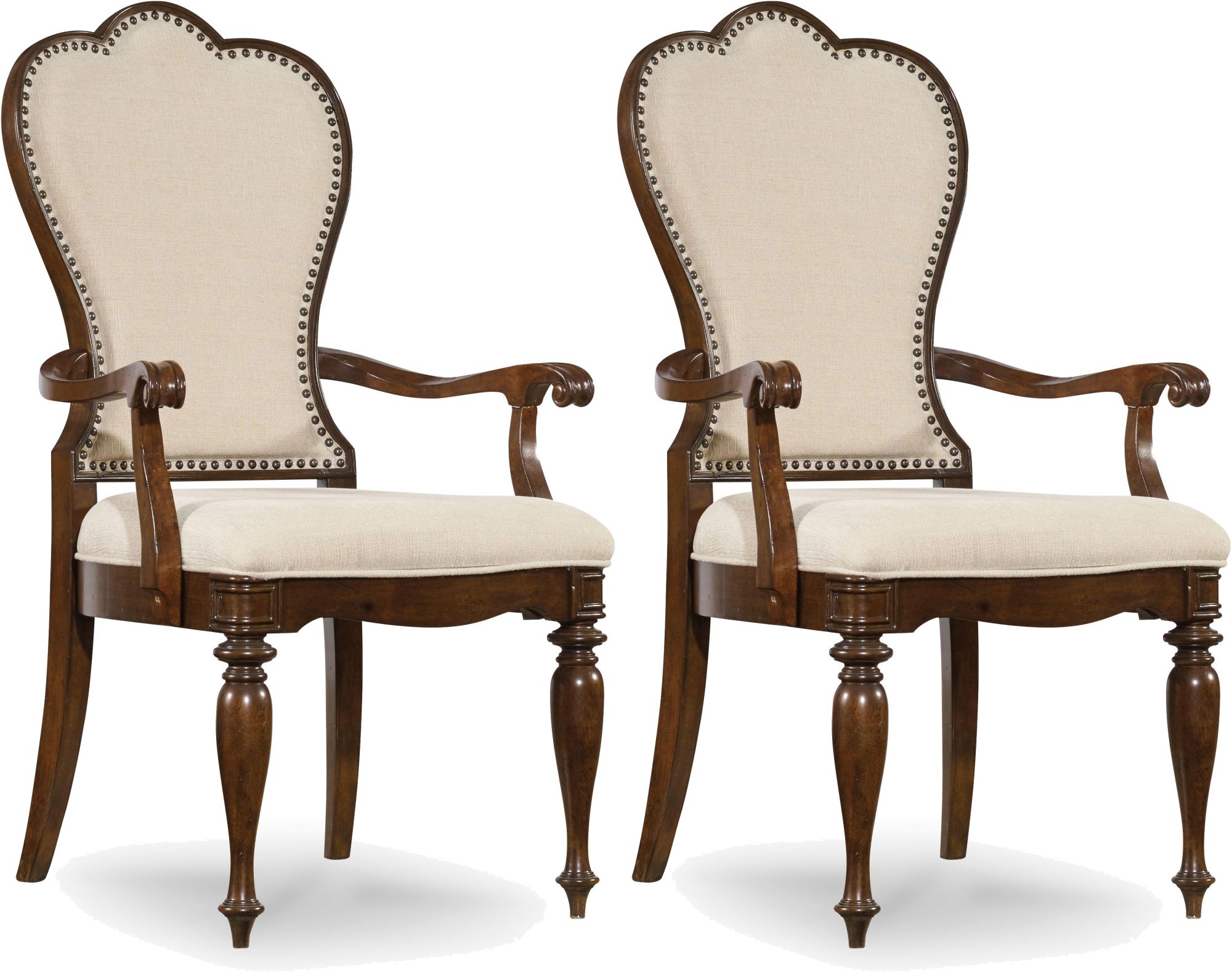 Photos - Dining Table Hooker Furniture 5381-75400-SINGLE 42-1/4 Inch Tall Fabric Dining Chair from the Leesburg Collection Rich Traditional Mahoga