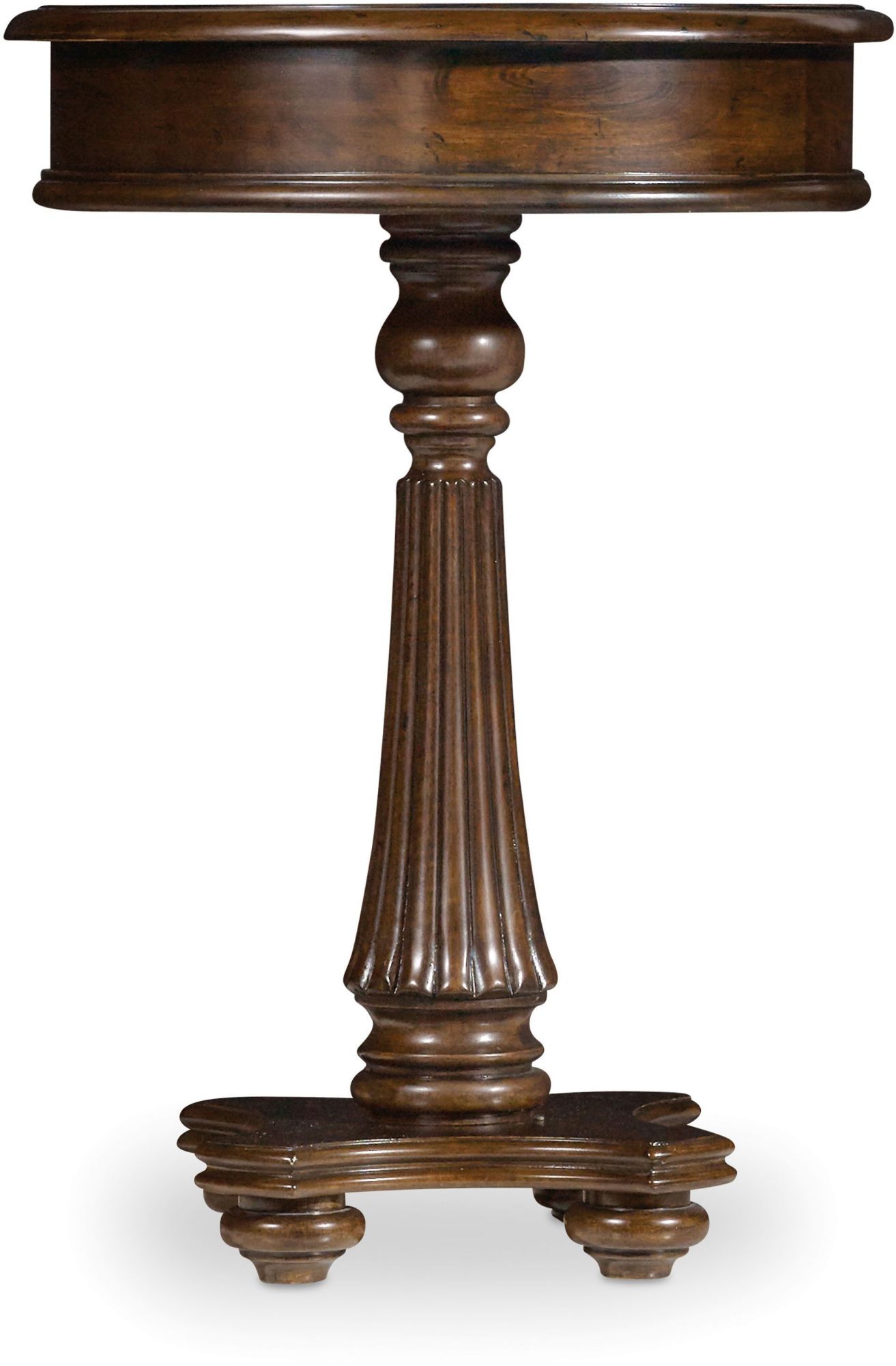 Photos - Coffee Table Inch Hooker Furniture 5381-80117 18  Diameter Rubberwood Pedestal Table from the Leesburg Collection Rich Traditional Mahogan 