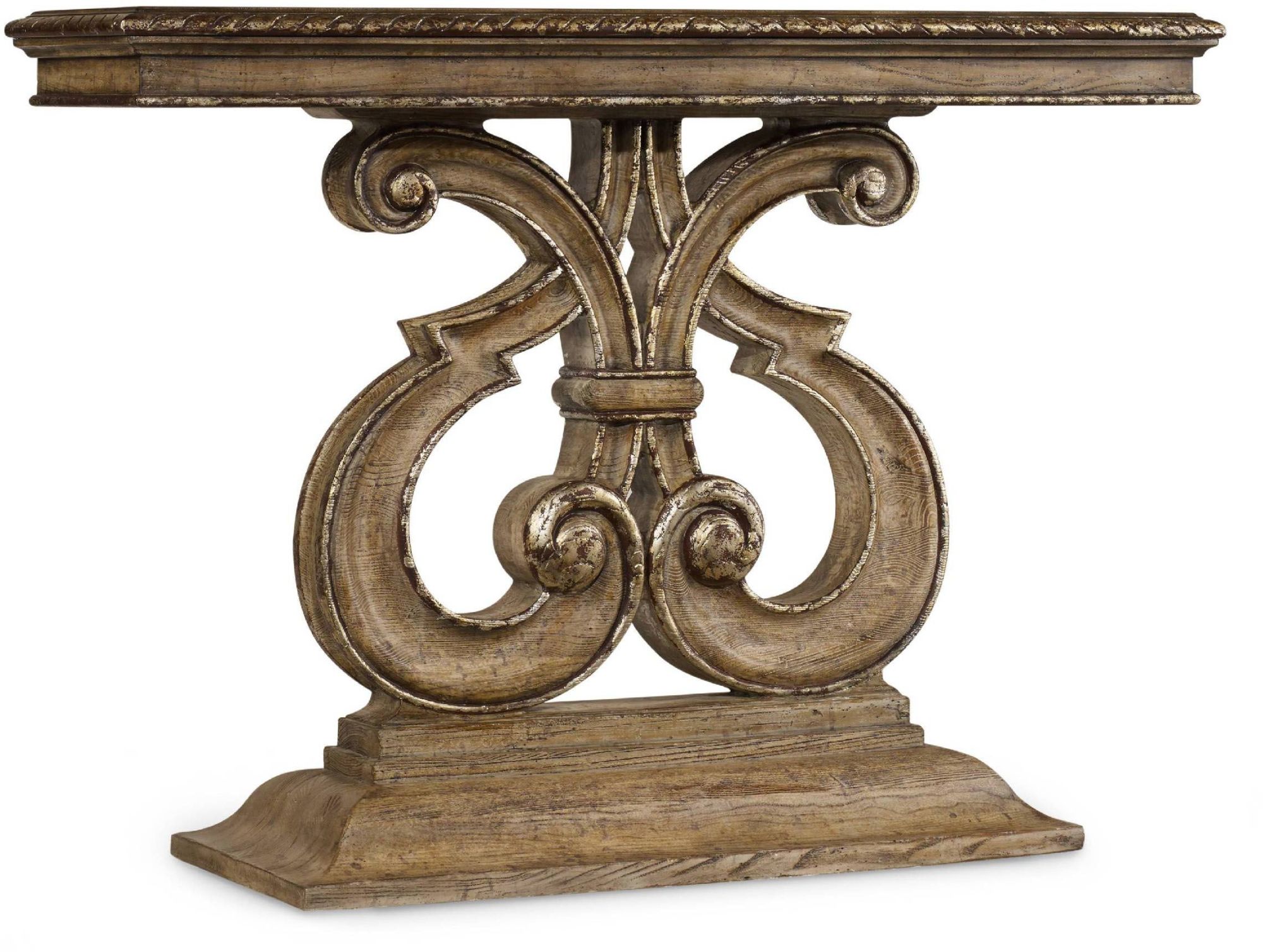 Photos - Sofa Inch Hooker Furniture 5491-85001 48  Long Poplar Wood Console Table from the Solana Collection Light Caramel Latte Indoor Fur 