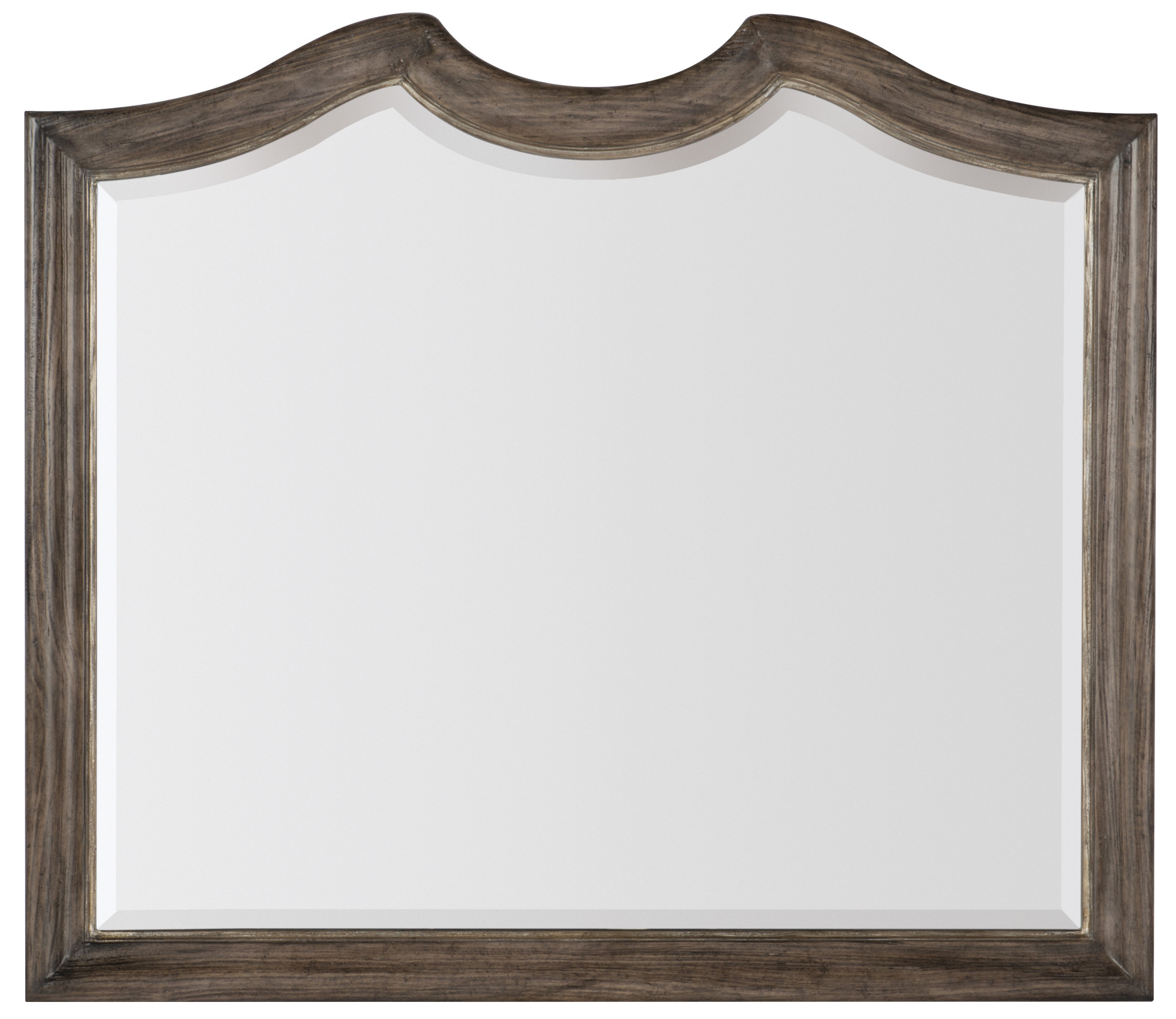 Photos - Wall Mirror Accent Hooker Furniture 5820-90004 Woodlands 48" W x 42" H Arched Wood Framed  Mirror Heathered Lambswool Home Decor Mirrors 