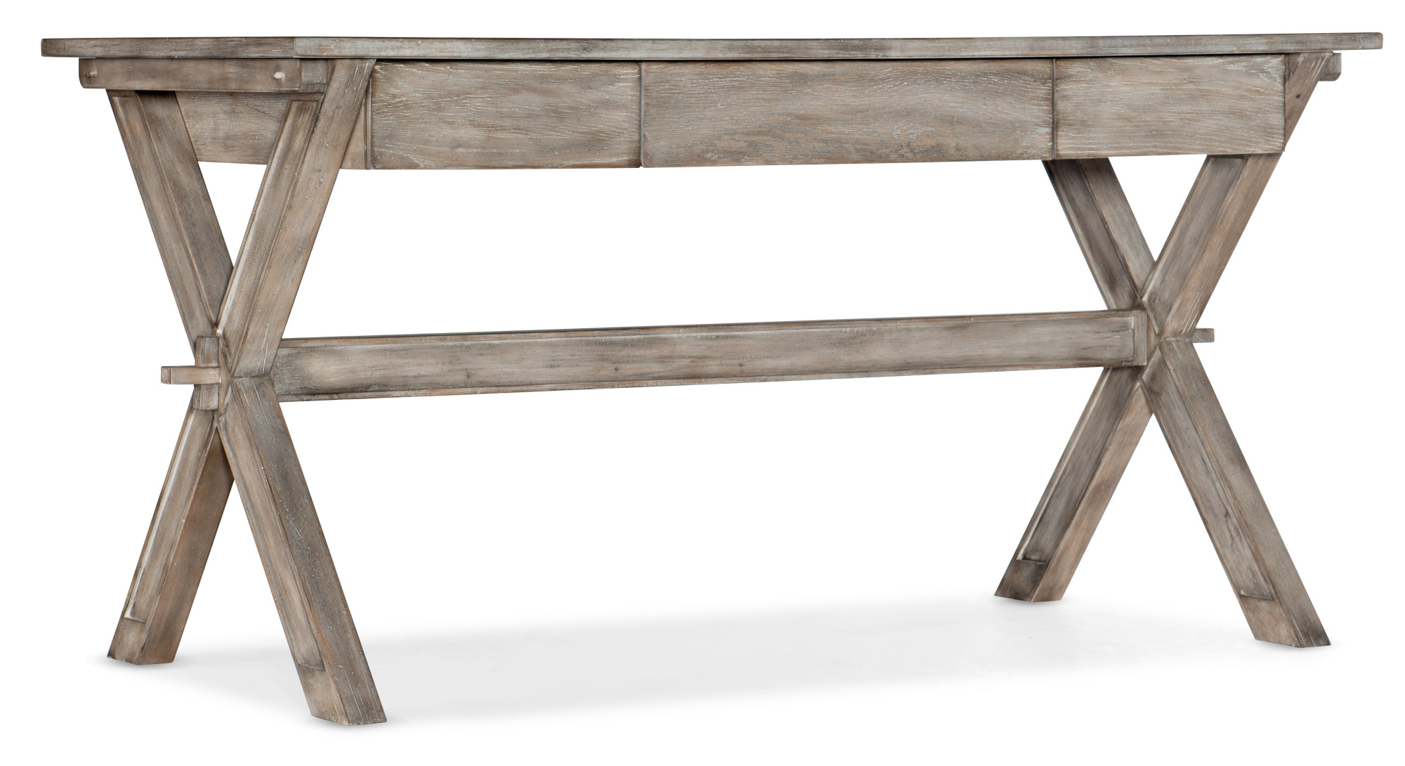 Photos - Office Desk Manuscript Hooker Furniture 5869-10458-95  60" Wide Rustic Farmhouse Writing Desk from Sanctuary 2 Light Wood Indoor Furnitur 