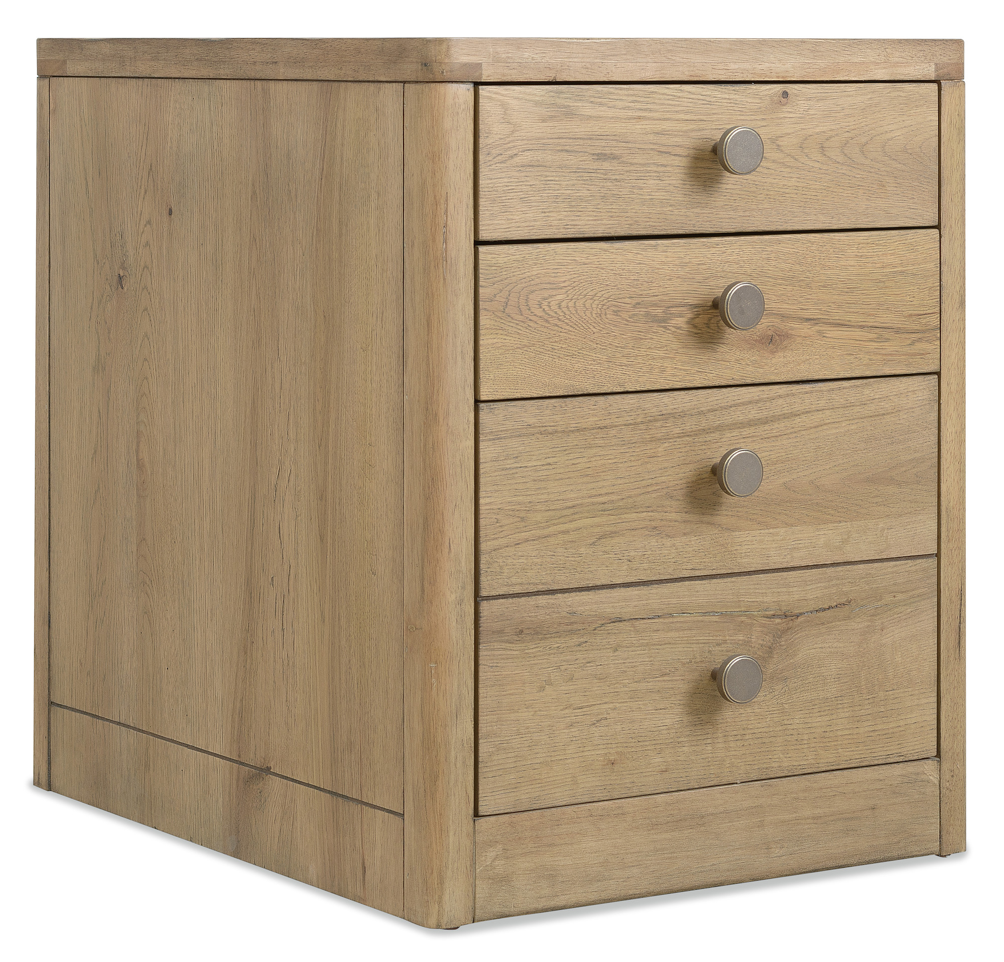 Hooker Furniture 6062-10416 Kalamazoo 18" Wide 3 Drawer Veneer Accent Cabinet White Oak Indoor Furniture Storage Accent Cabinet