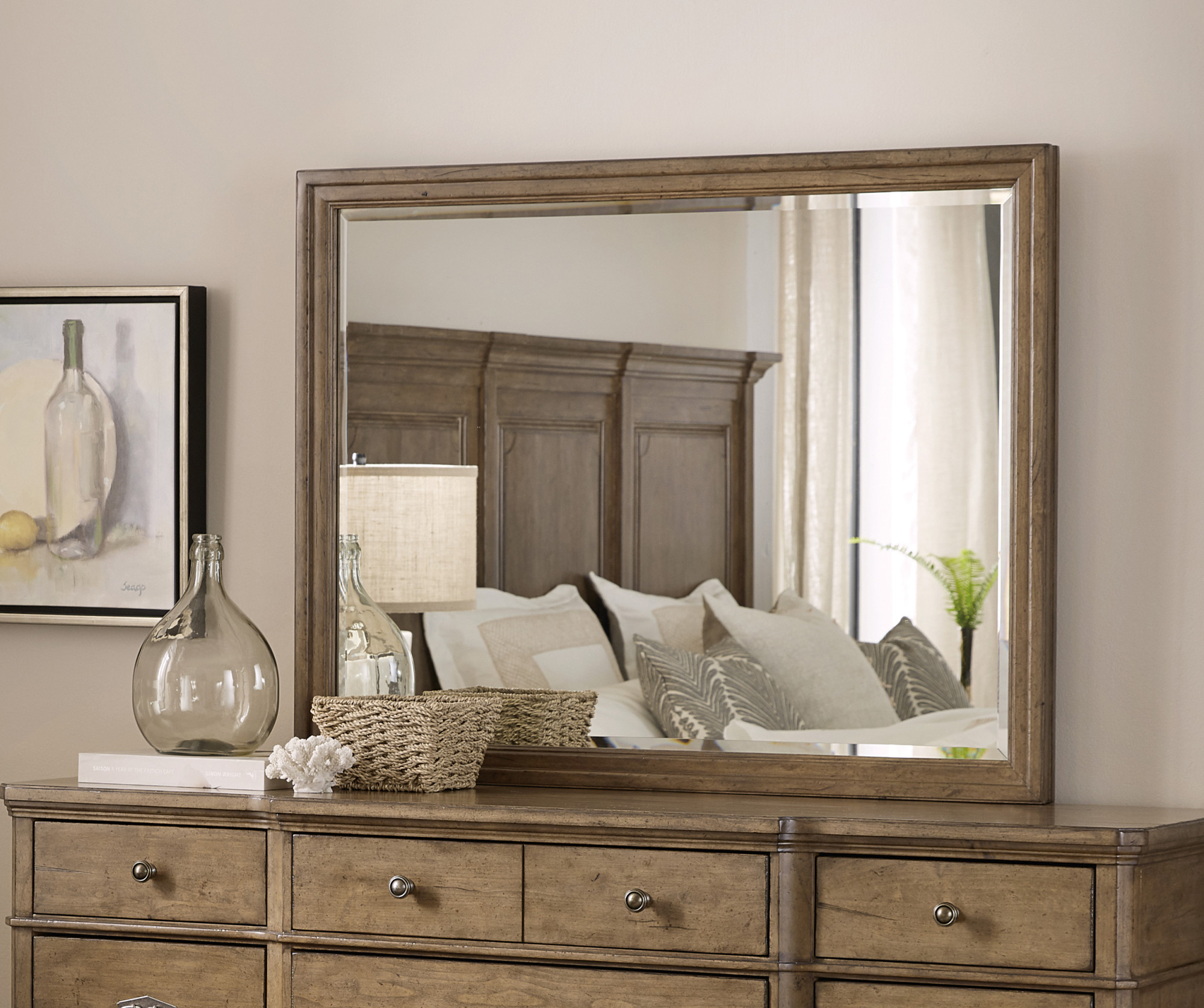Photos - Wall Mirror Accent Hooker Furniture 6102-90004-80 45" W x 35" H Rectangular Wood Framed Mirror Carob Brown Home Decor Mirrors Mir
