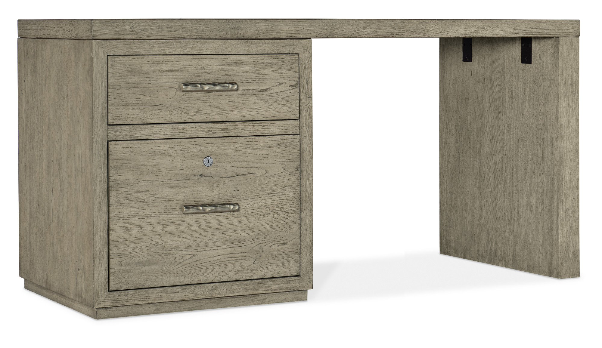 Hooker Furniture 6150-10953 60" Wood Veneer 2 Drawer Writing Desk Medium Wood Indoor Furniture Desks Writing
