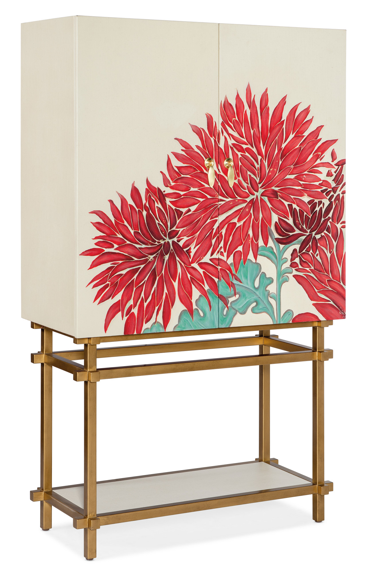 Photos - Wardrobe Hooker Furniture 628-50027 Melange 42" Patrisha Bar Cabinet Red Indoor Furniture Entertainment Bar 628-50027-65