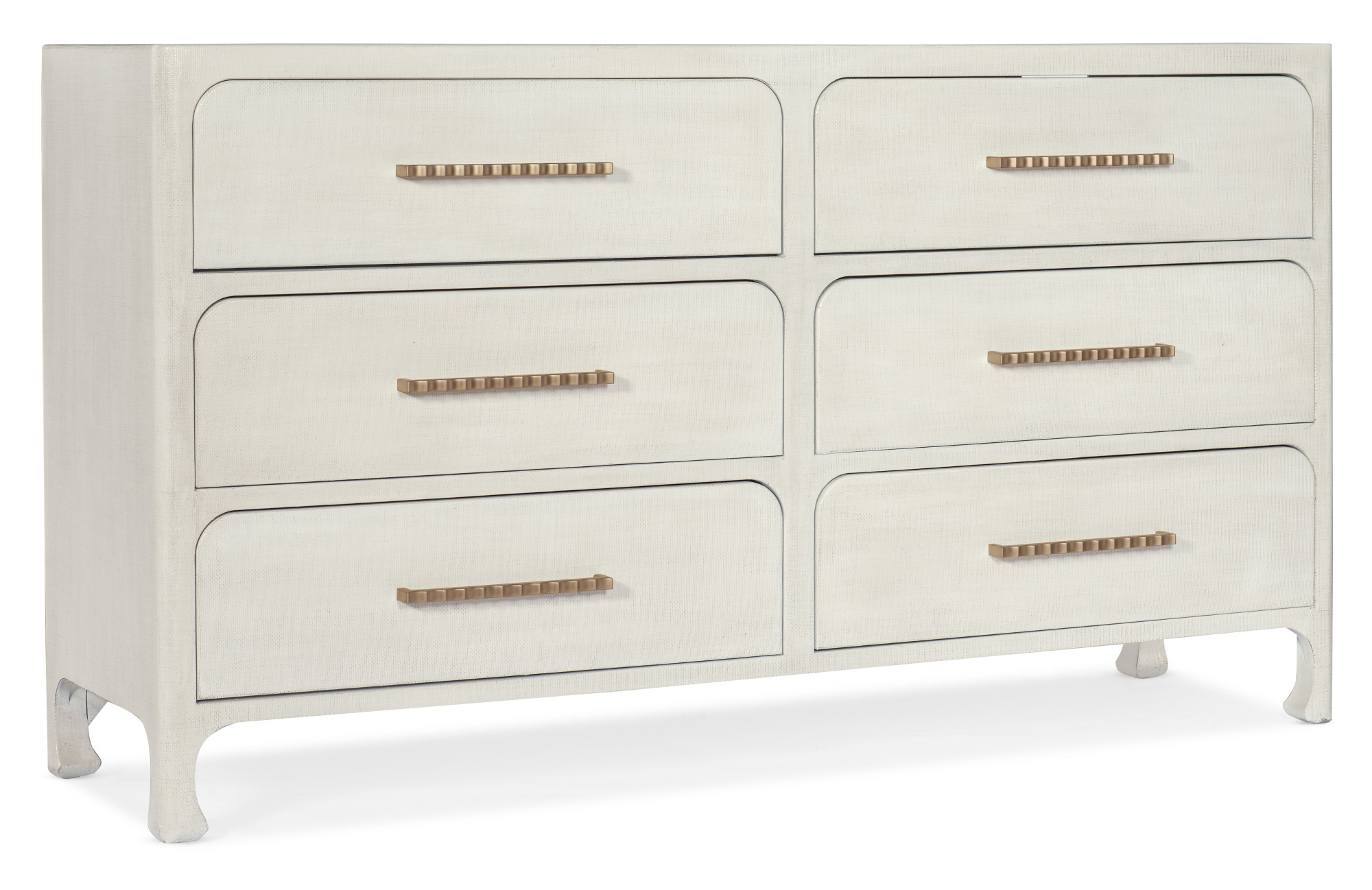 Hooker Furniture 6350-90203 68" Wide 6 Drawer Wood Dresser Cream Indoor Furniture Storage Dresser