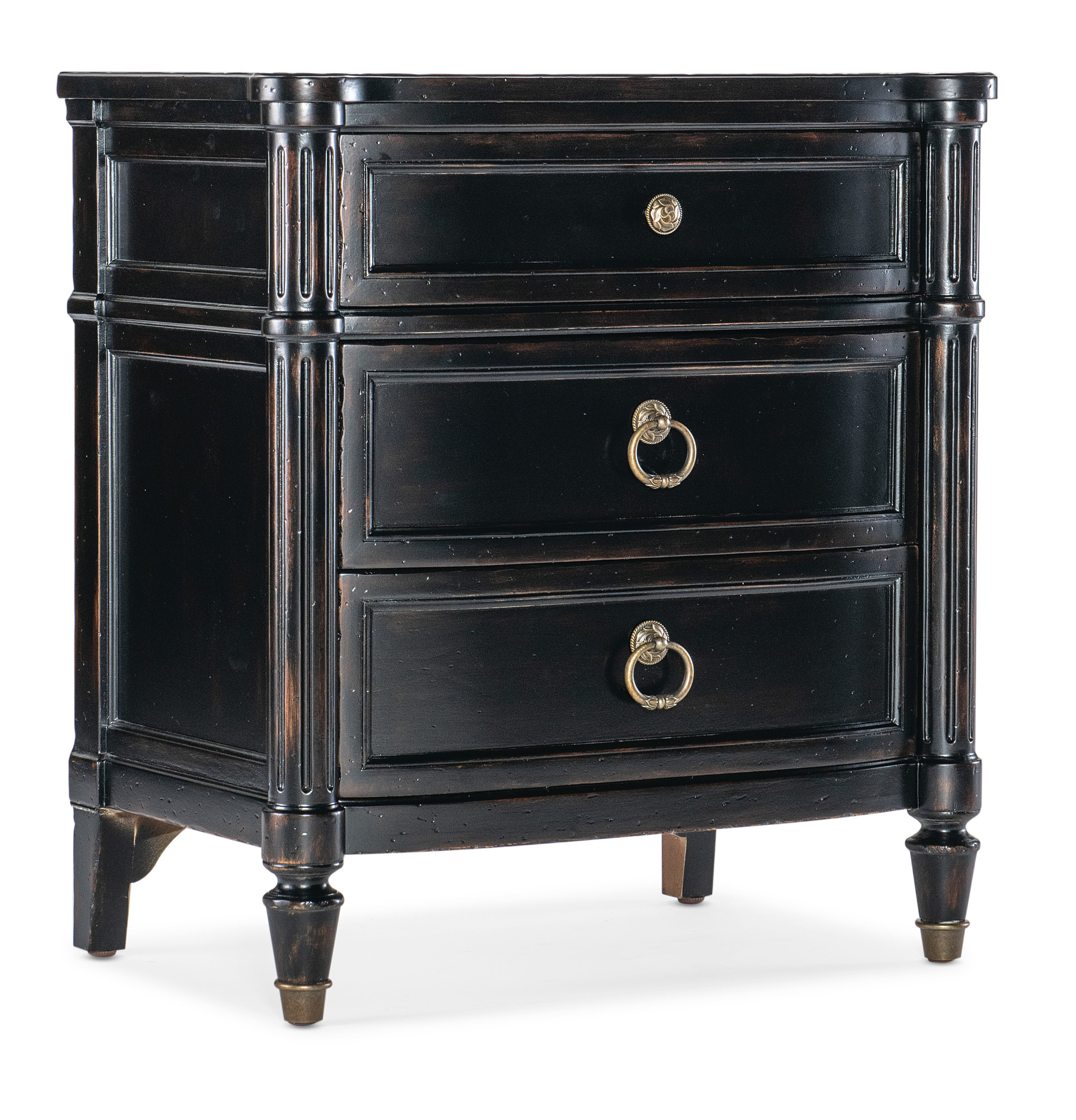 Photos - Storage Сabinet Wide Hooker Furniture 6750-90015 Charleston 30"  Cherry and Maple Nightstand with Cord Clip Black Cherry Indoor Furniture Sto 